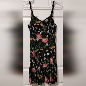 Old Navy Floral Black Dress Size M